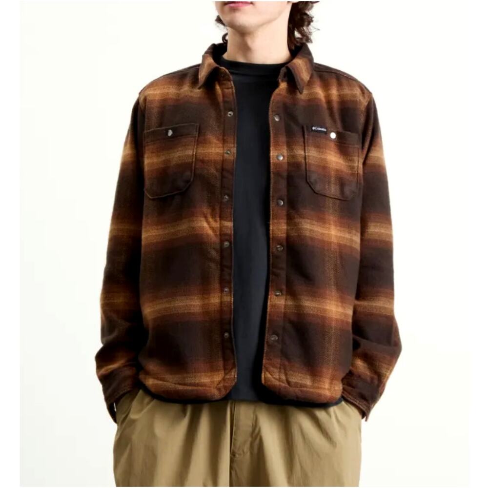 Columbia Tobacco Blurred Ombre Windward II Shirt Jacket Size XL